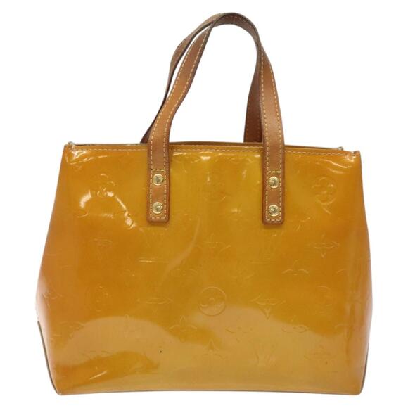 LOUIS VUITTON Monogram Vernis Reade PM Hand Bag Beige M91334 - Picture 2 of 12